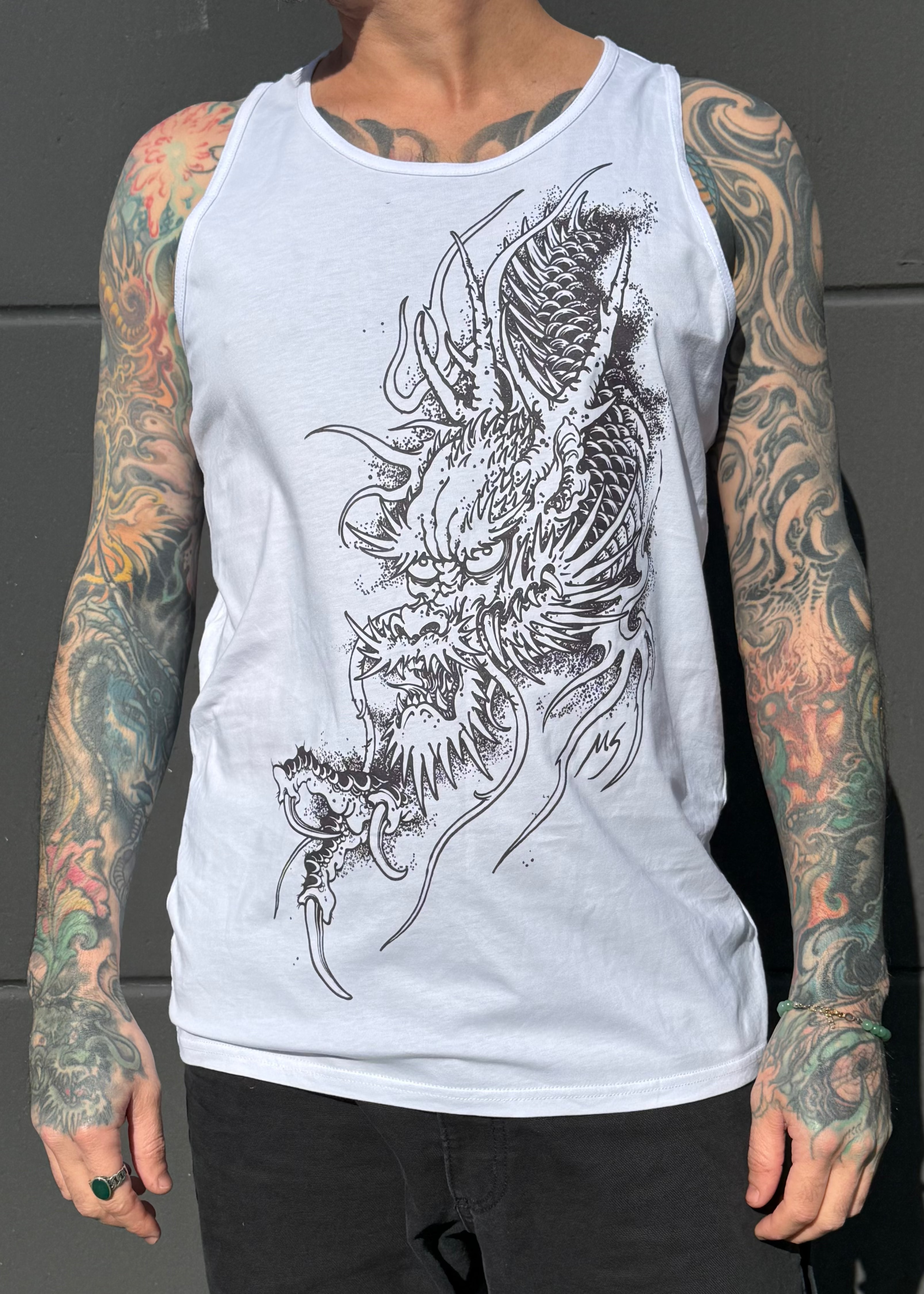 dragon from the sky tanktop