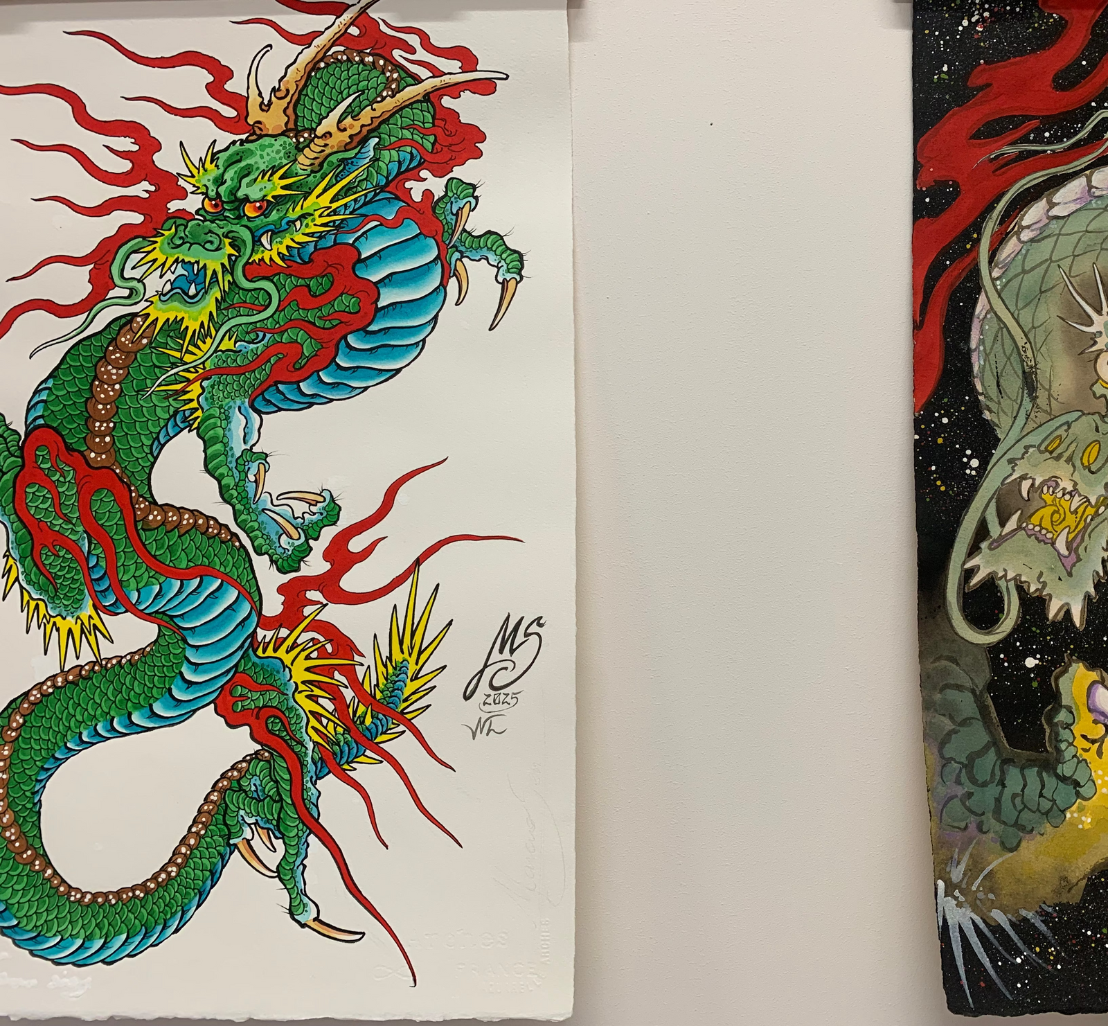 costum traditional japanese dragon by marcio sena tattoo artist at bold hearts collective utrecht nederland