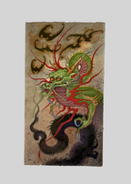 dragon with bats japanese style tattoo art bold hearts utrecht